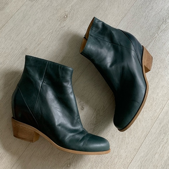 Maison Martin Margiela PARIS Hidden Wedge size 38‎ green booties - Picture 1 of 15